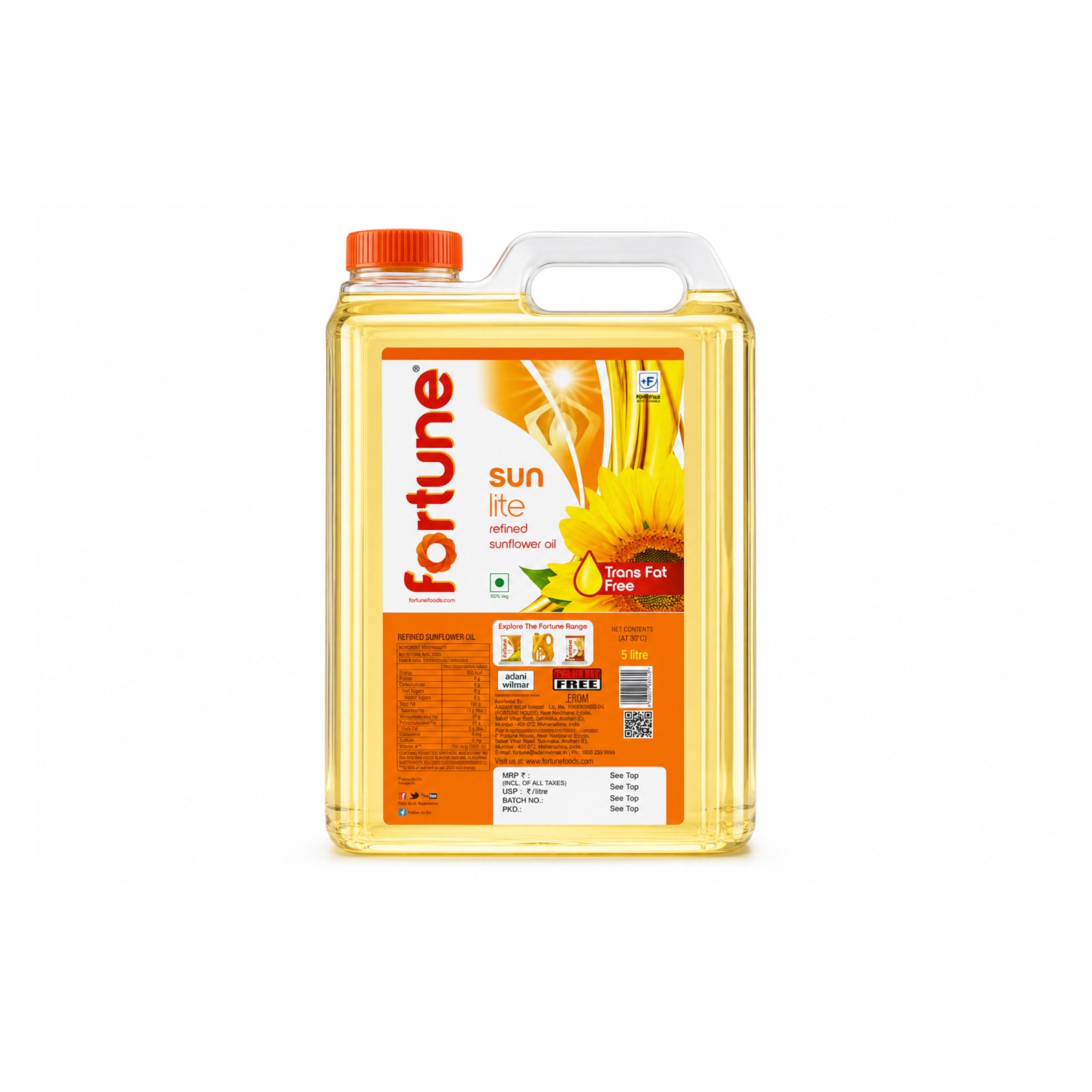 Fortune Sunflower Oil 5L